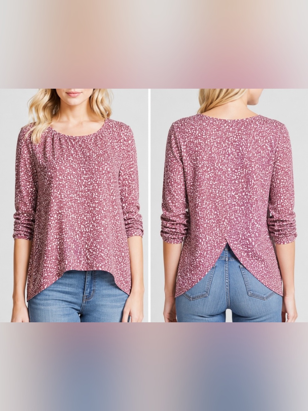 Nordstrom’s Chelsea28 Flyaway Tulip Back Blouse – 3/4 Sleeve